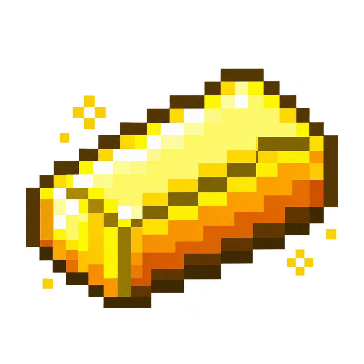 Pixel-art gold ingot